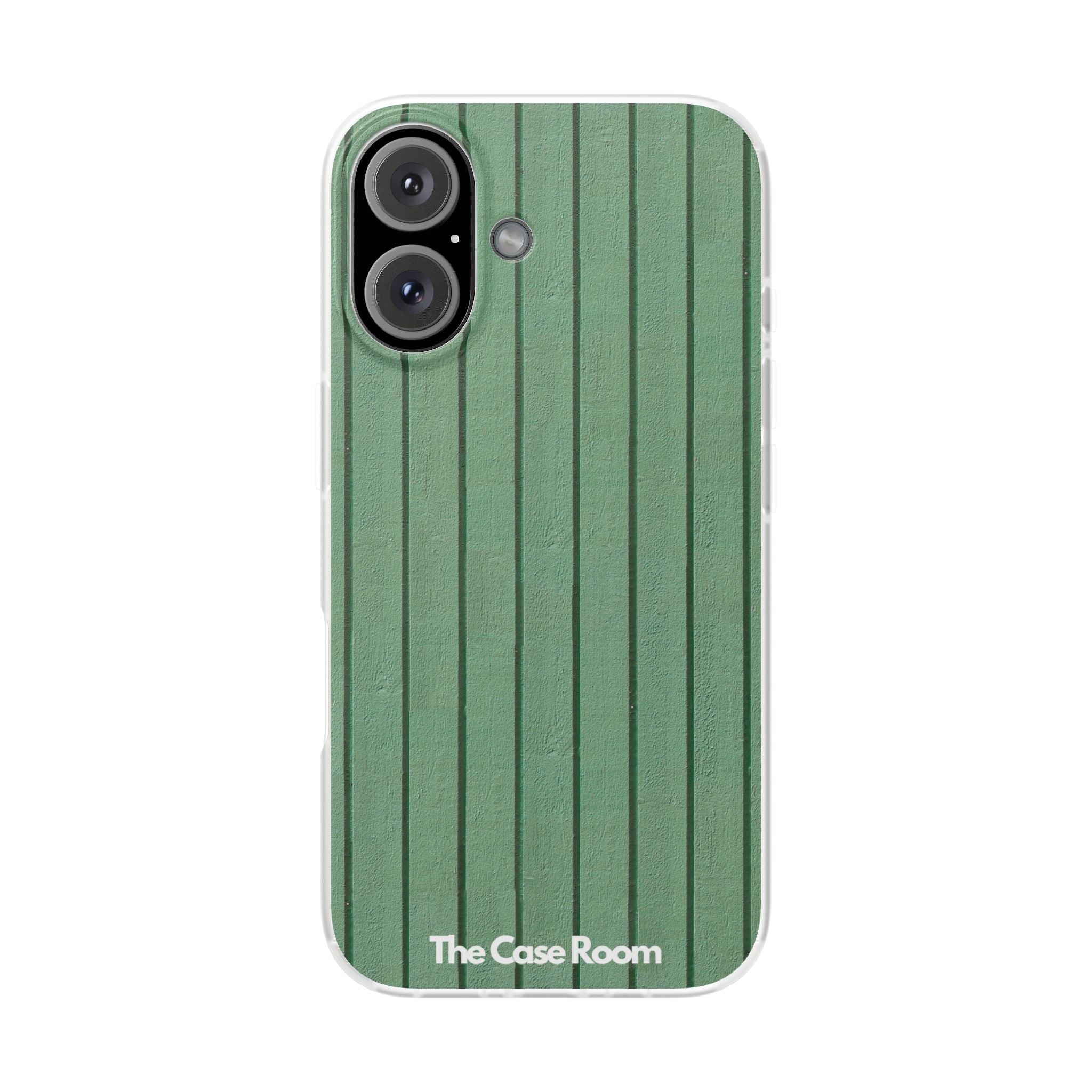 Rustic Wood Panel (Green) Phone Case - iPhone 17/16/15 & Samsung A24