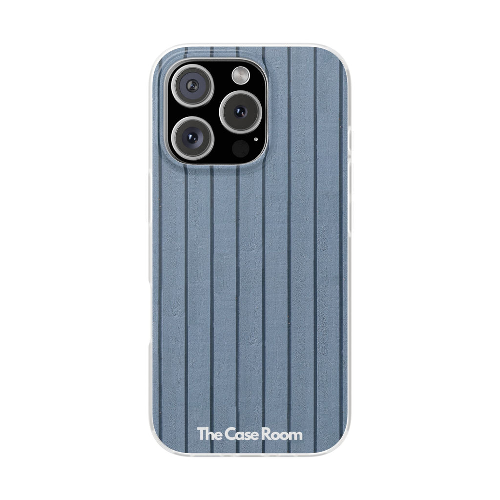 Rustic Wood Panel (Blue) Phone Case - iPhone 17/16/15 & Samsung A24