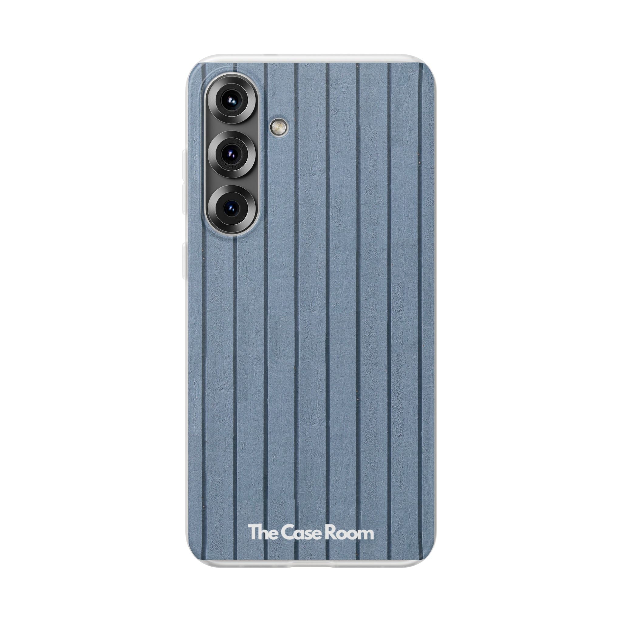 Rustic Wood Panel (Blue) Phone Case - iPhone 17/16/15 & Samsung A24