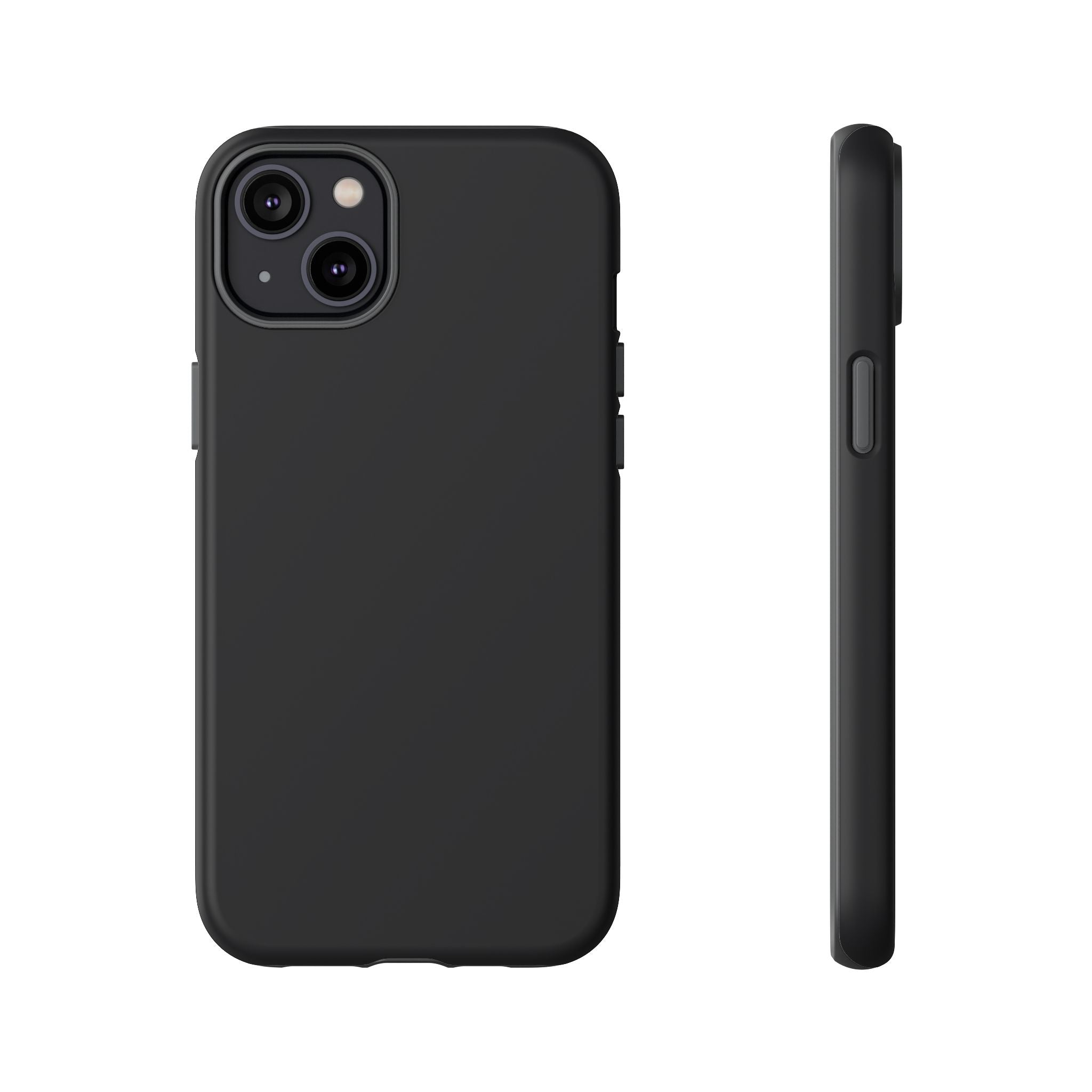 Tough iPhone Case (Space Black Matte/Glossy) - Shockproof Durable Protective Cover