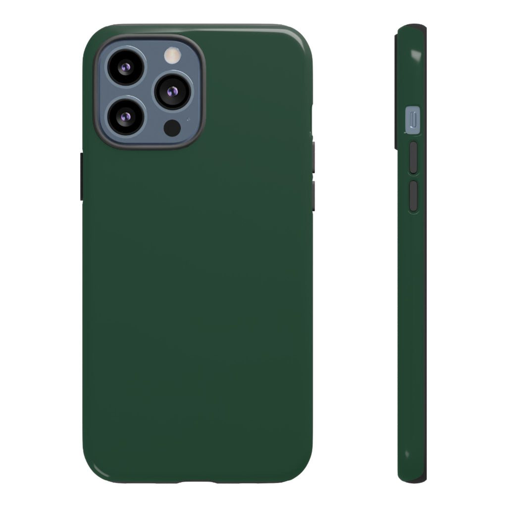Tough iPhone Case (Green Matte/Glossy) - Shockproof Durable Protective Cover