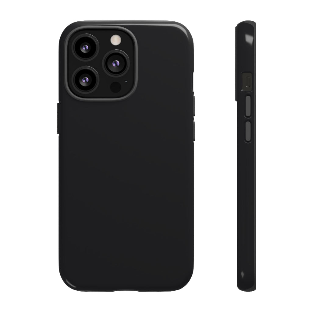 Tough iPhone Case (Space Black Matte/Glossy) - Shockproof Durable Protective Cover