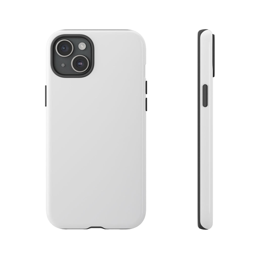 Tough iPhone Case (Silver Matte/Glossy) - Shockproof Durable Protective Cover