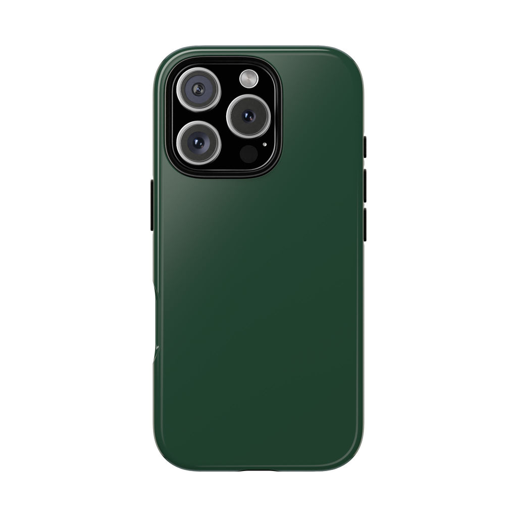 Tough iPhone Case (Green Matte/Glossy) - Shockproof Durable Protective Cover