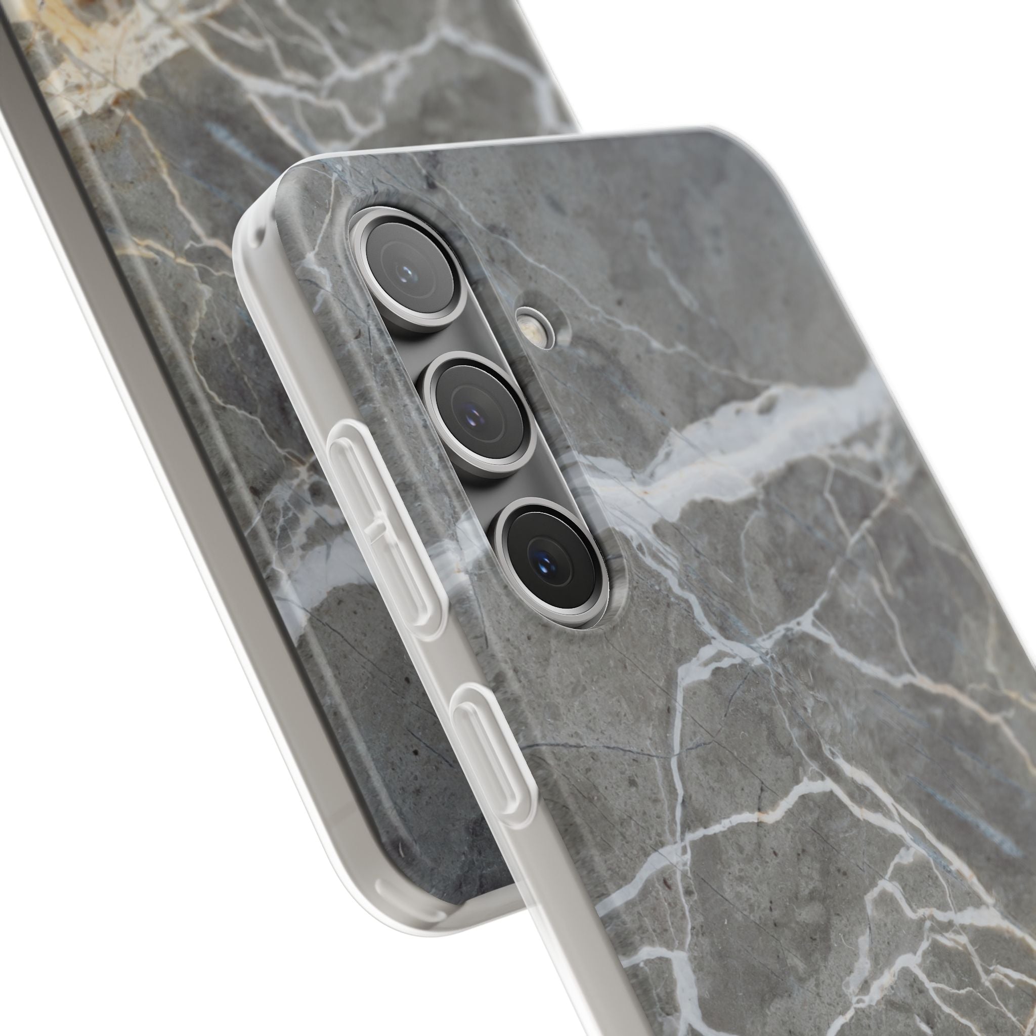 Gray Marble Phone Case - iPhone 17/16/15 & Samsung A24
