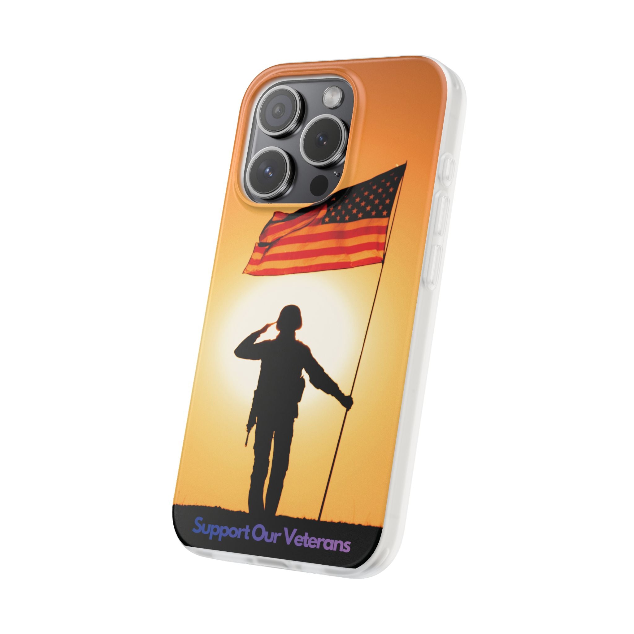 Veterans and Troops Support Phone Case - iPhone 17/16/15 & Samsung A24