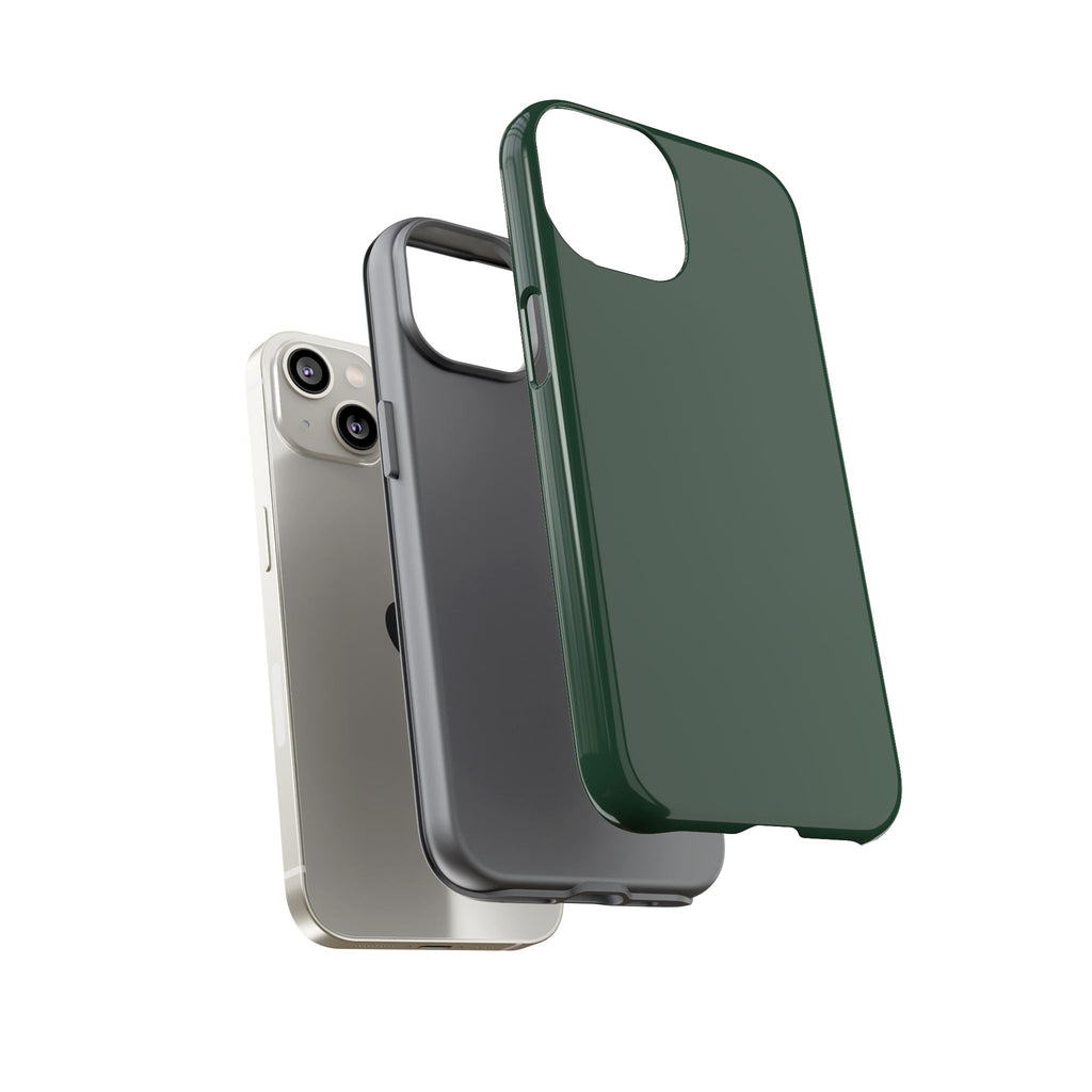 Tough iPhone Case (Green Matte/Glossy) - Shockproof Durable Protective Cover