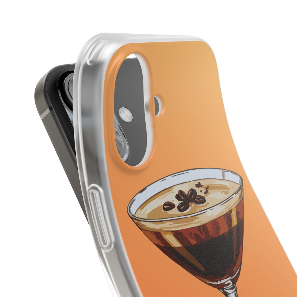 Espresso Martini Phone Case (Orange) - Stylish Cocktail iPhone 17/16/15 & Samsung A24