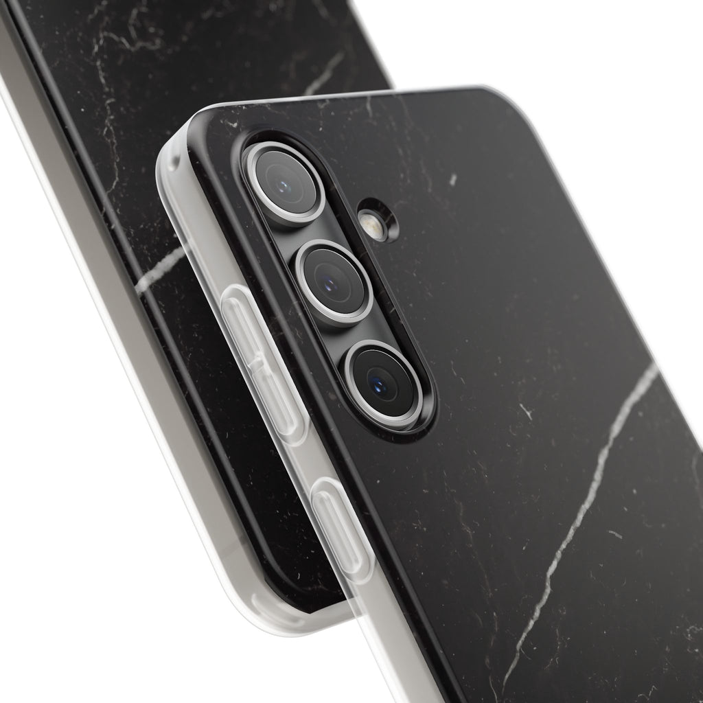 Black Marble Phone Case - iPhone 17/16/15 & Samsung A24