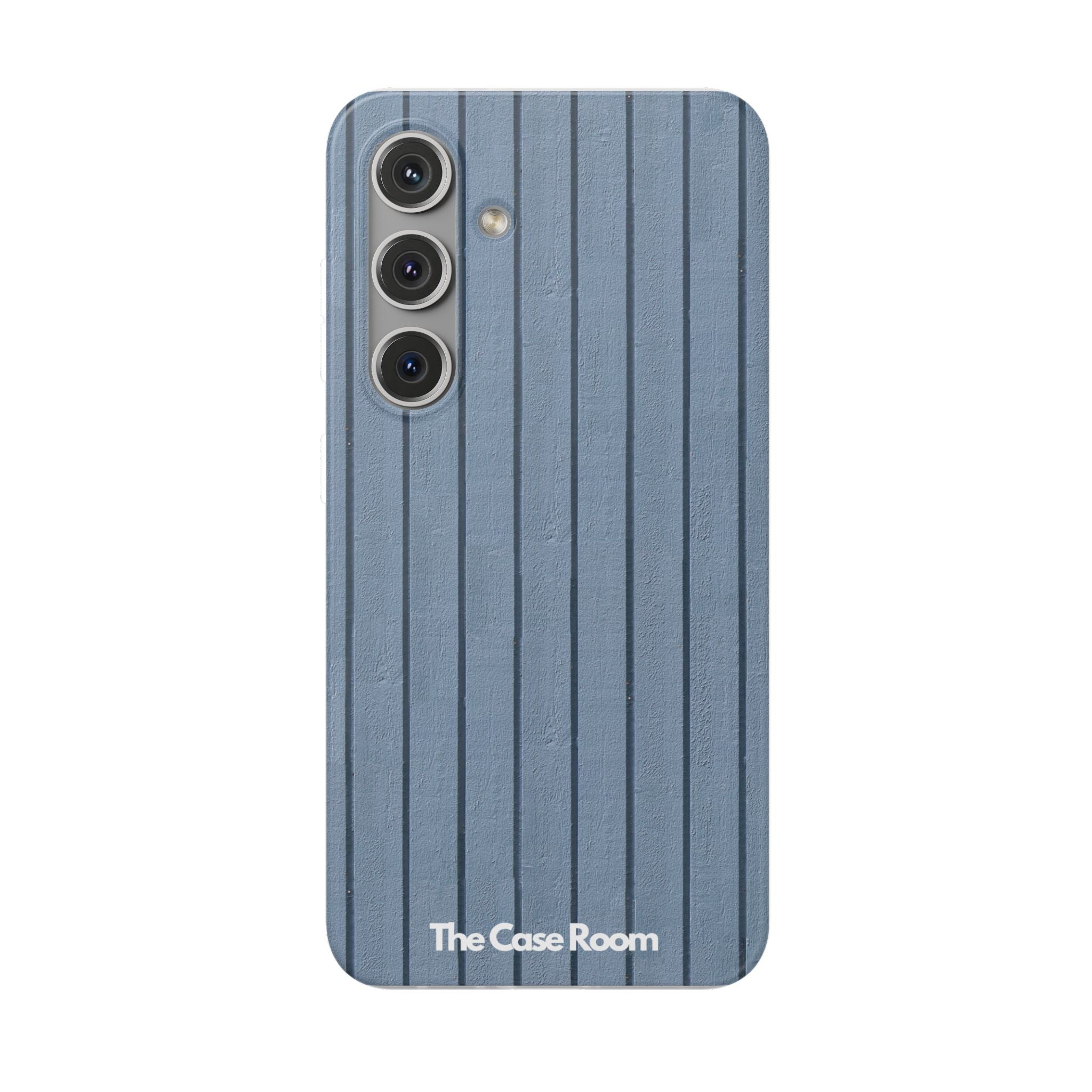 Rustic Wood Panel (Blue) Phone Case - iPhone 17/16/15 & Samsung A24
