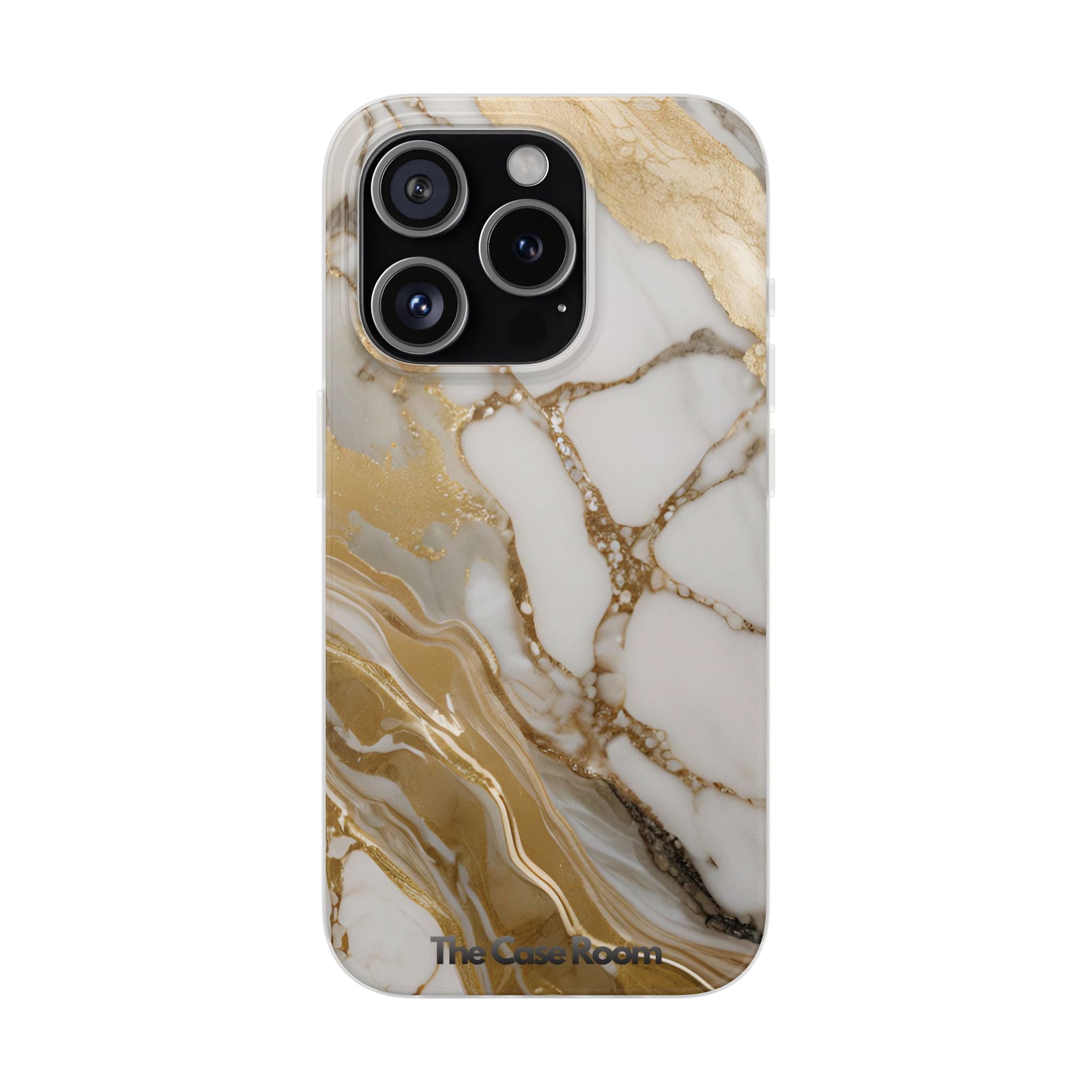 White Gold Marble Phone Case - iPhone 17/16/15 & Samsung A24