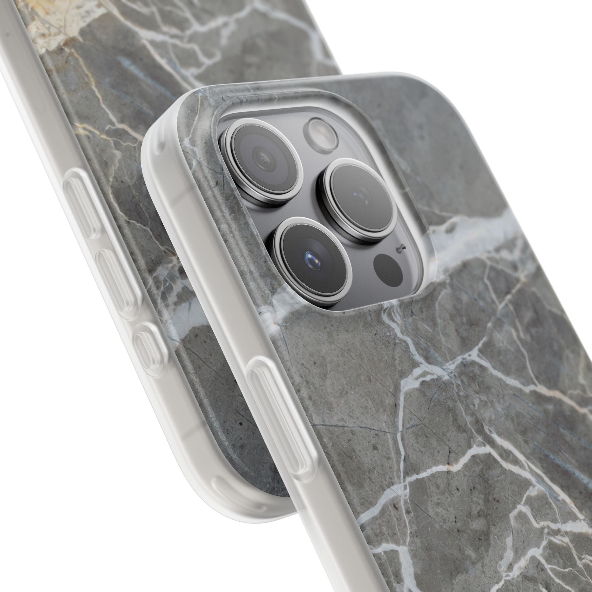 Gray Marble Phone Case - iPhone 17/16/15 & Samsung A24