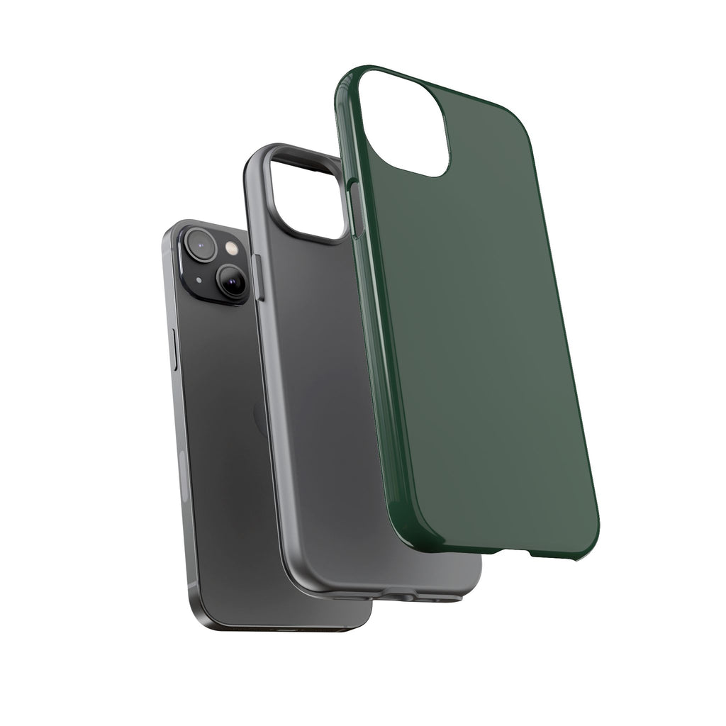 Tough iPhone Case (Green Matte/Glossy) - Shockproof Durable Protective Cover