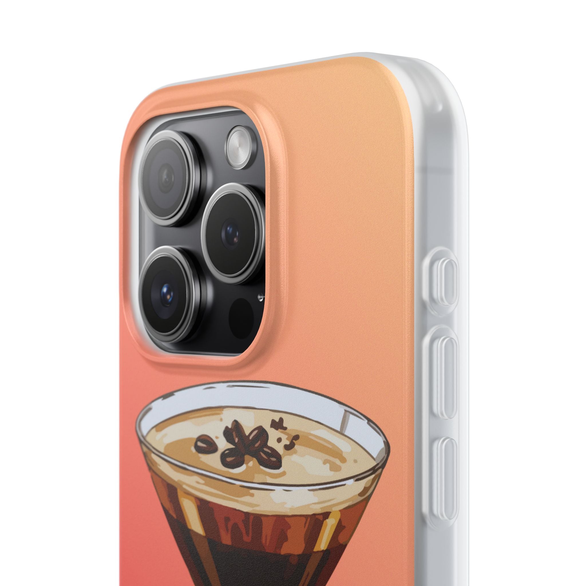 Espresso Martini Phone Case (Sunrise) - Stylish Cocktail iPhone 17/16/15 & Samsung A24