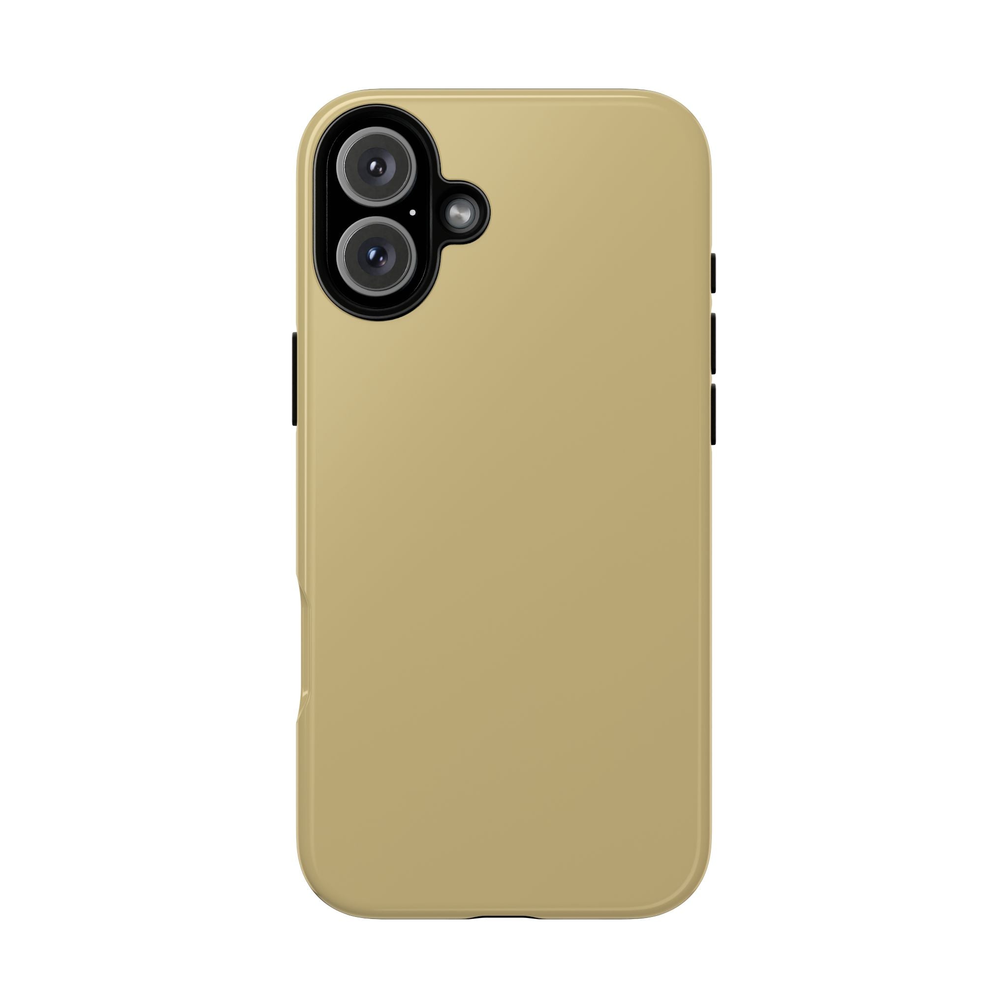 Tough iPhone Case (Gold Matte/Glossy) - Shockproof Durable Protective Cover