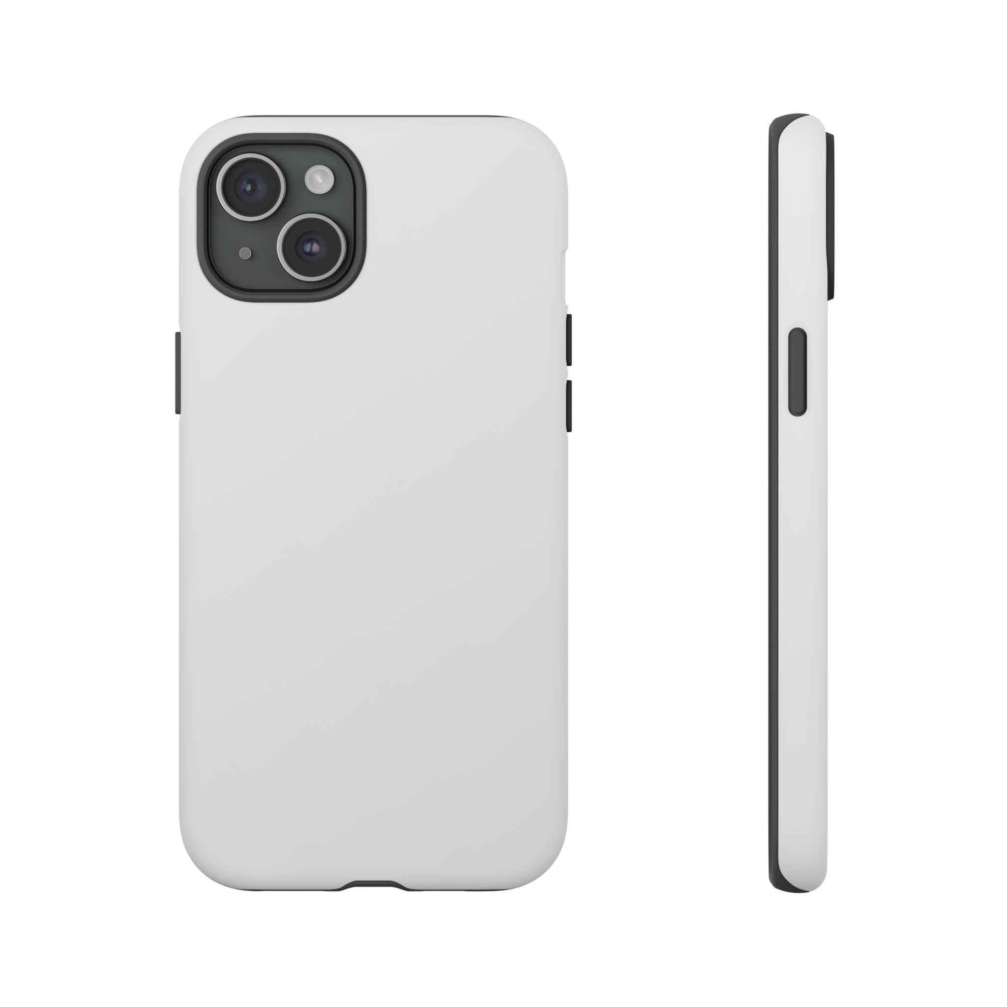 Tough iPhone Case (Silver Matte/Glossy) - Shockproof Durable Protective Cover