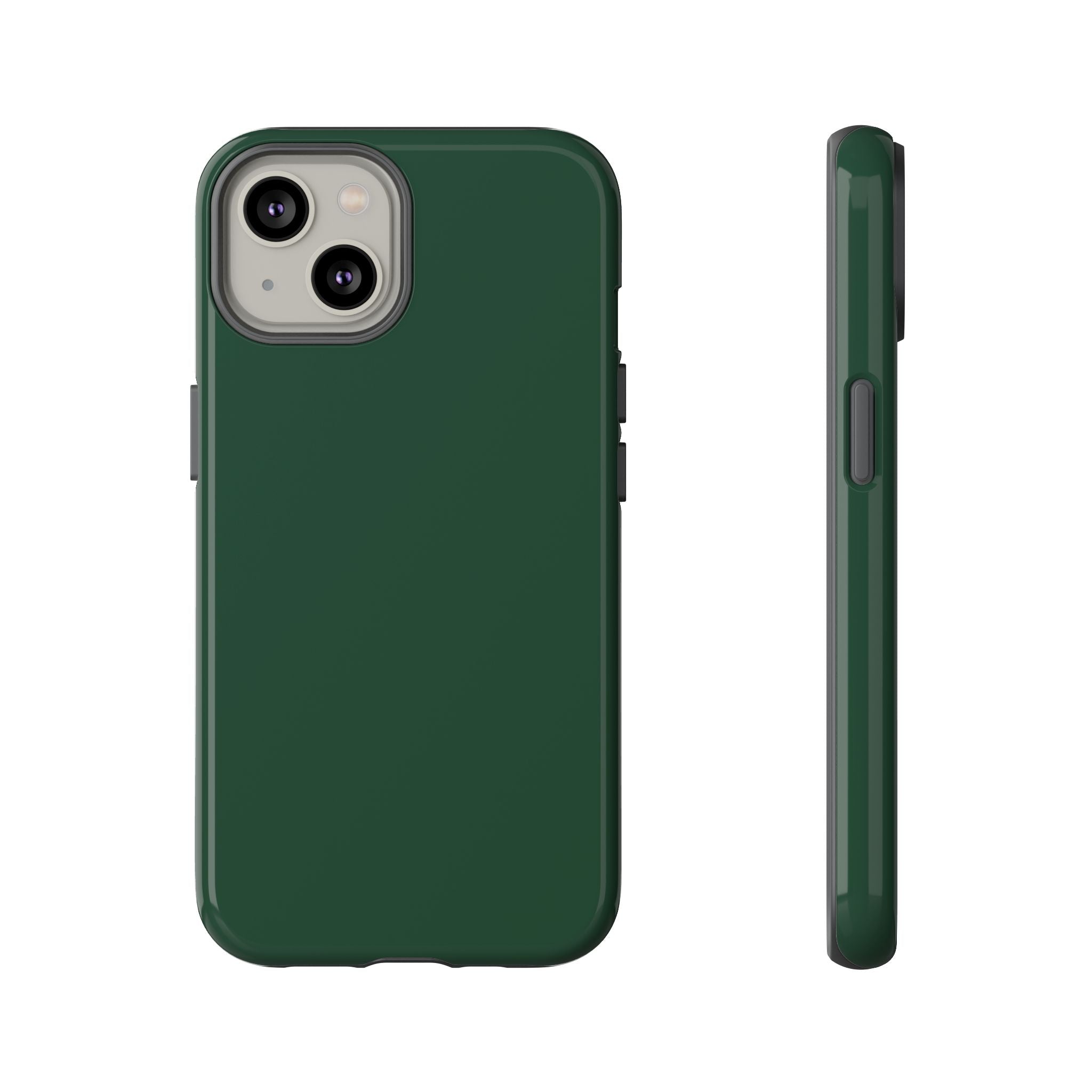 Tough iPhone Case (Green Matte/Glossy) - Shockproof Durable Protective Cover