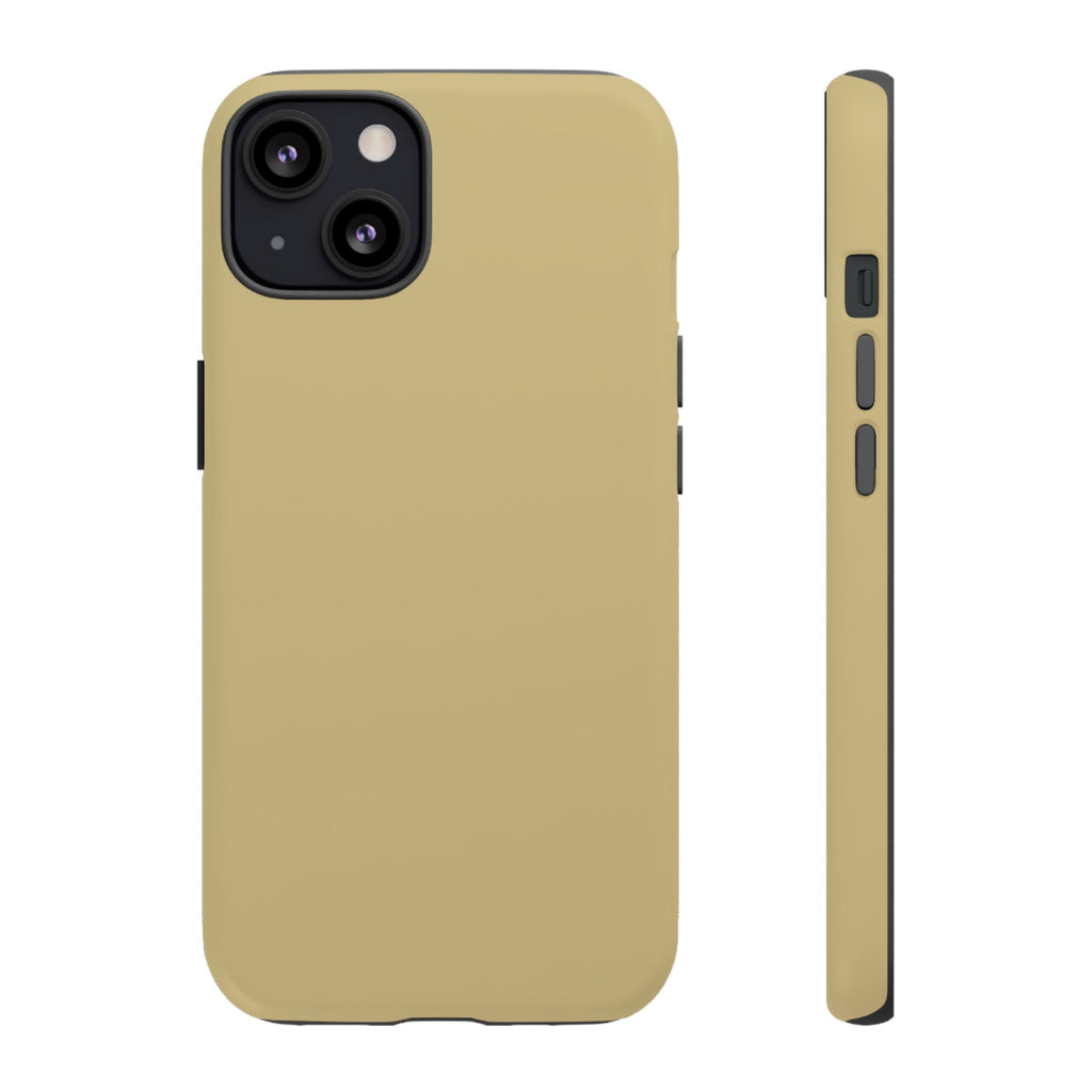 Tough iPhone Case (Gold Matte/Glossy) - Shockproof Durable Protective Cover