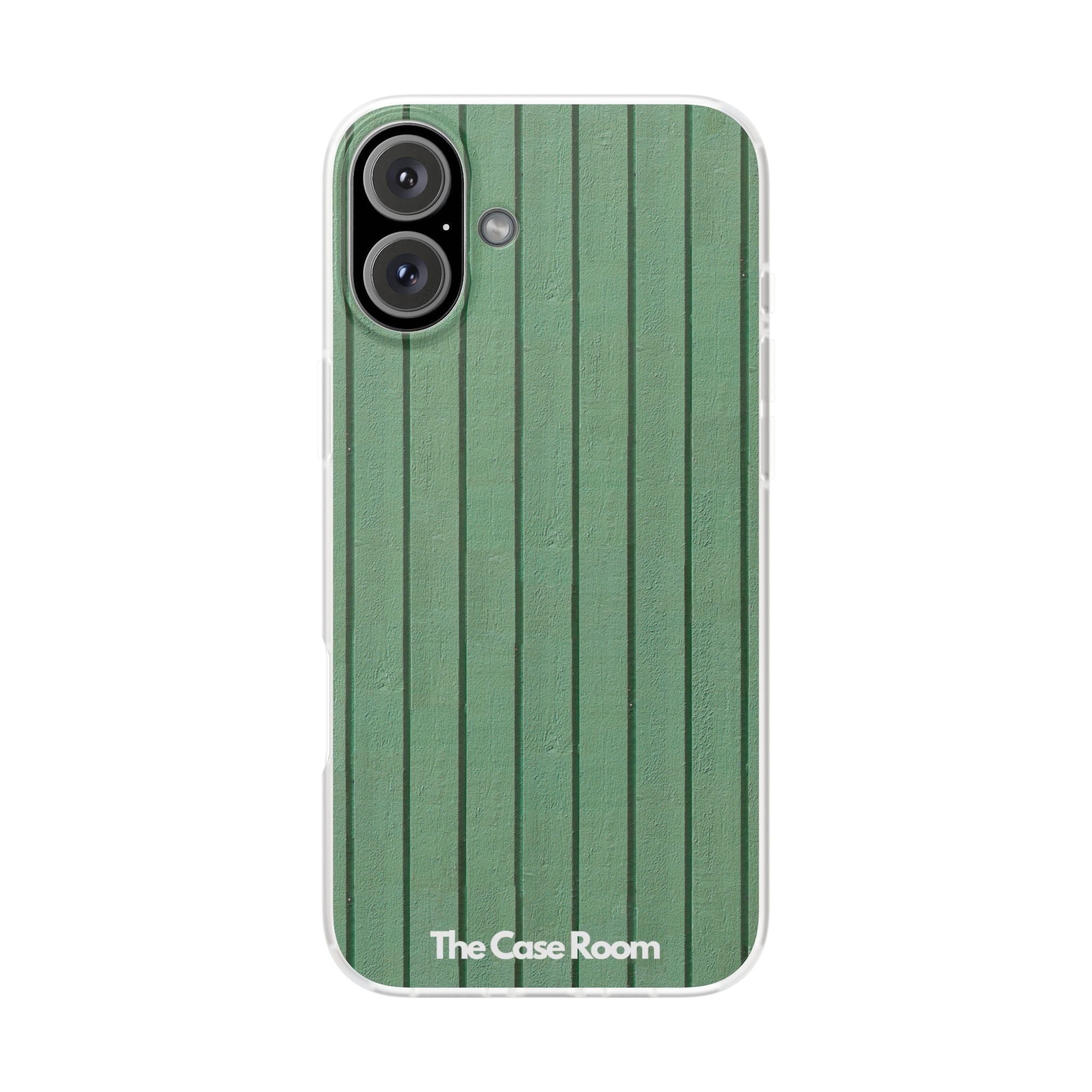 Rustic Wood Panel (Green) Phone Case - iPhone 17/16/15 & Samsung A24