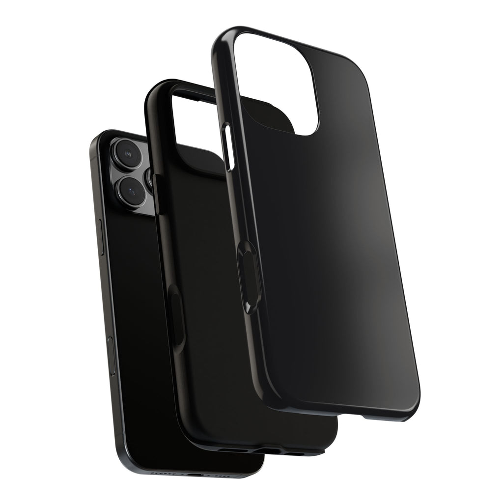 Tough iPhone Case (Space Black Matte/Glossy) - Shockproof Durable Protective Cover