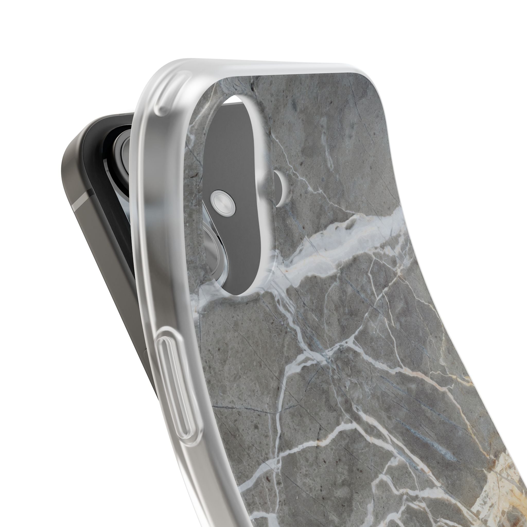 Gray Marble Phone Case - iPhone 17/16/15 & Samsung A24