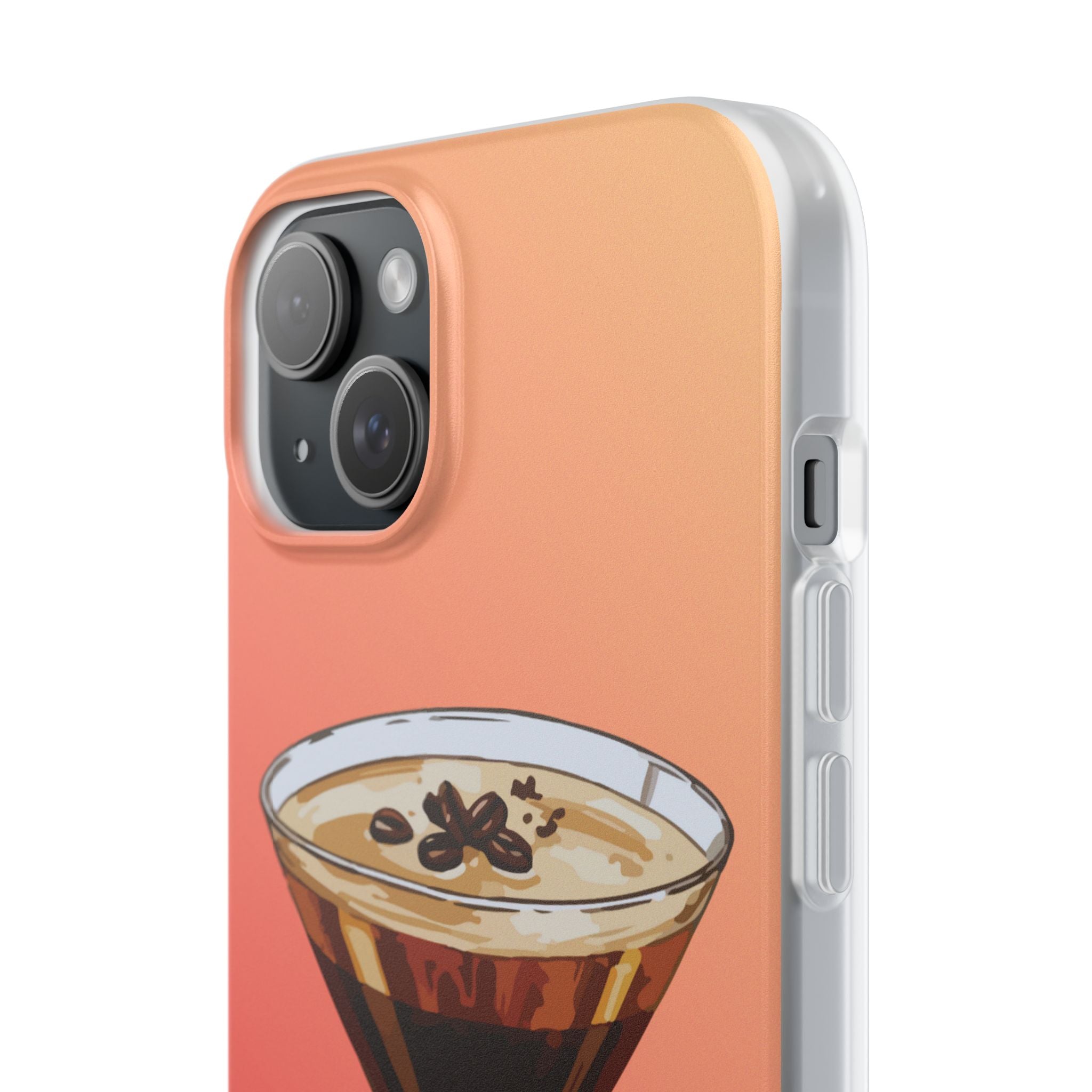 Espresso Martini Phone Case (Sunrise) - Stylish Cocktail iPhone 17/16/15 & Samsung A24