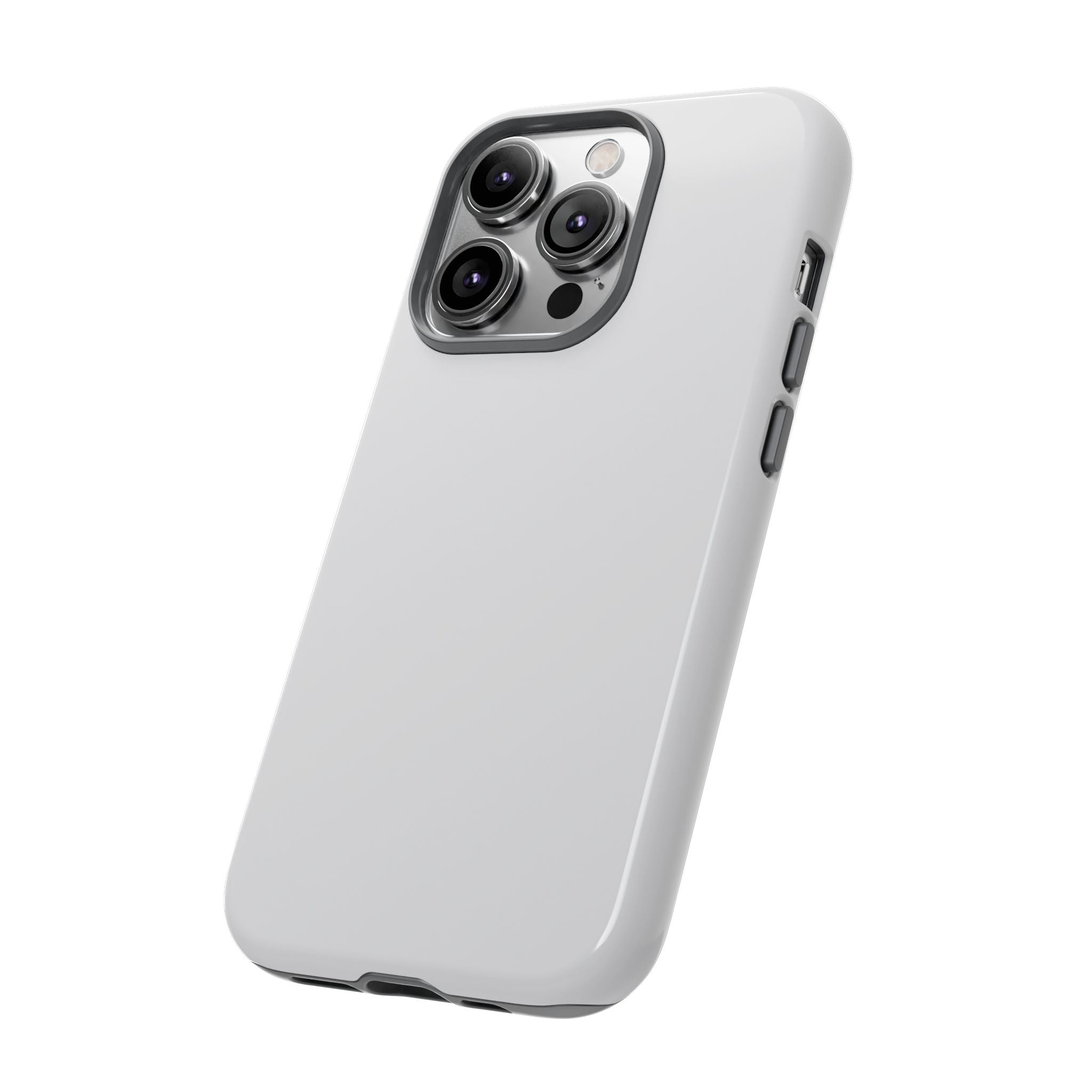 Tough iPhone Case (Silver Matte/Glossy) - Shockproof Durable Protective Cover