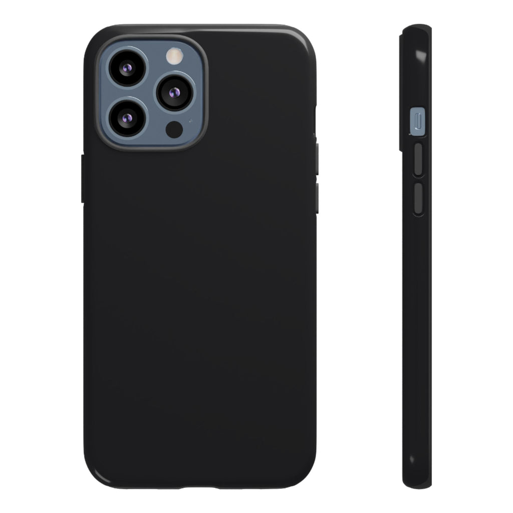Tough iPhone Case (Space Black Matte/Glossy) - Shockproof Durable Protective Cover