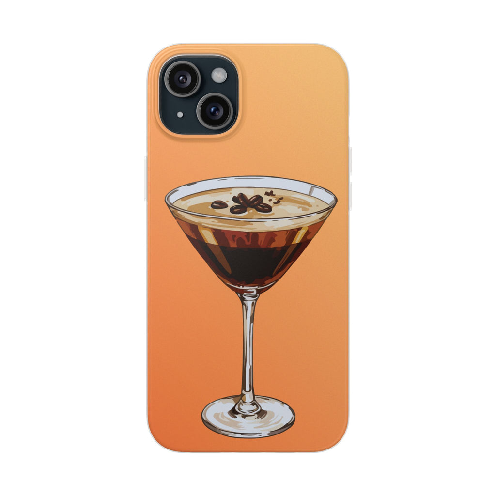 Espresso Martini Phone Case (Orange) - Stylish Cocktail iPhone 17/16/15 & Samsung A24