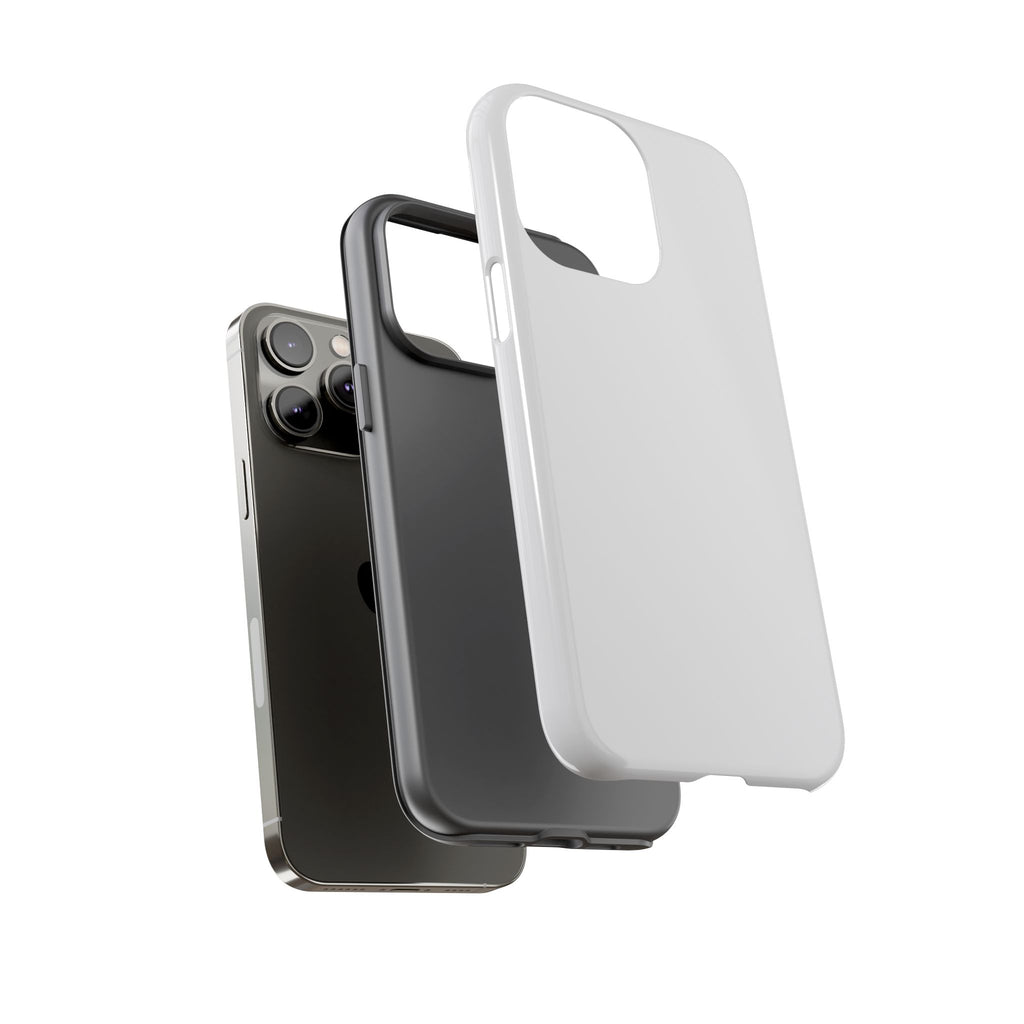 Tough iPhone Case (Silver Matte/Glossy) - Shockproof Durable Protective Cover