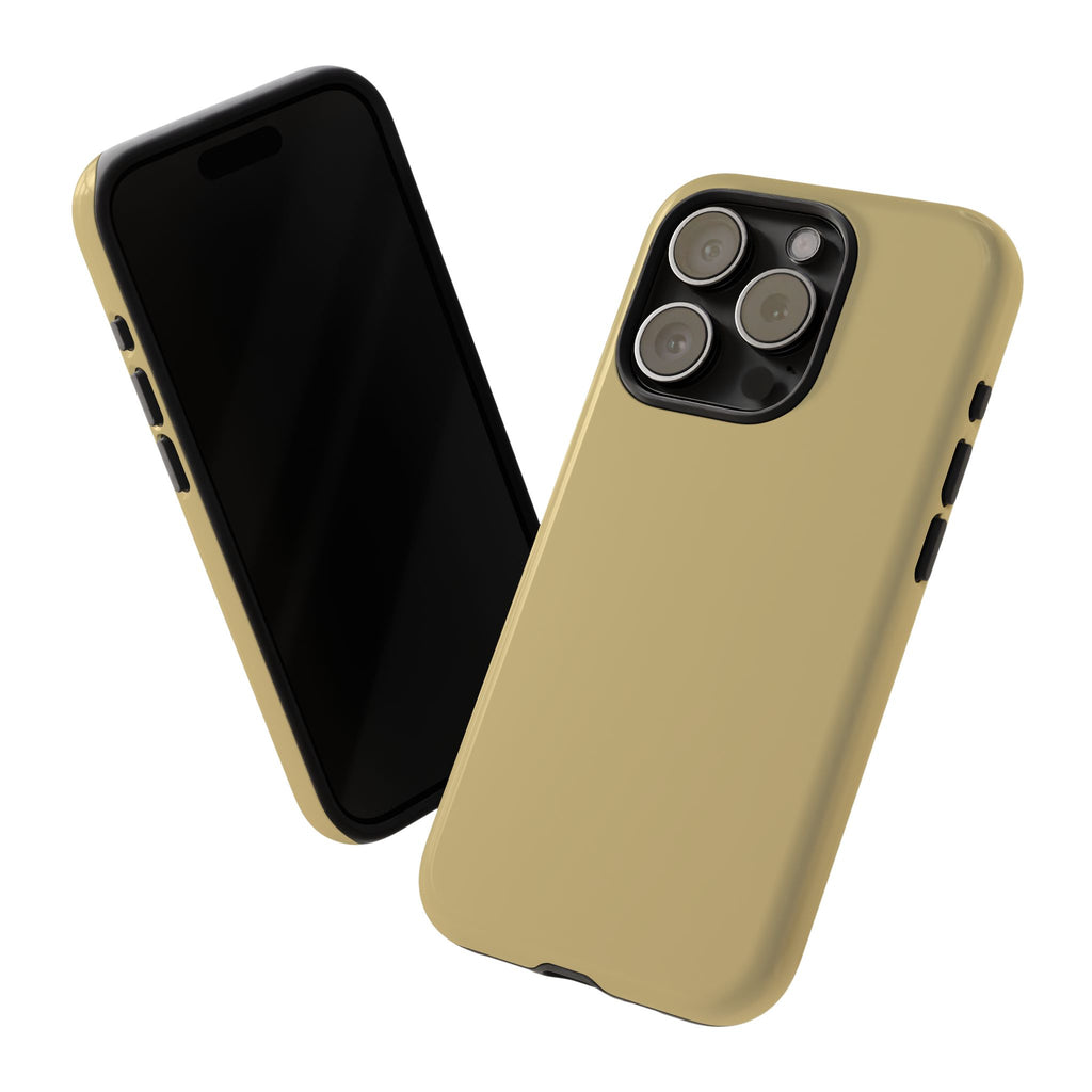 Tough iPhone Case (Gold Matte/Glossy) - Shockproof Durable Protective Cover