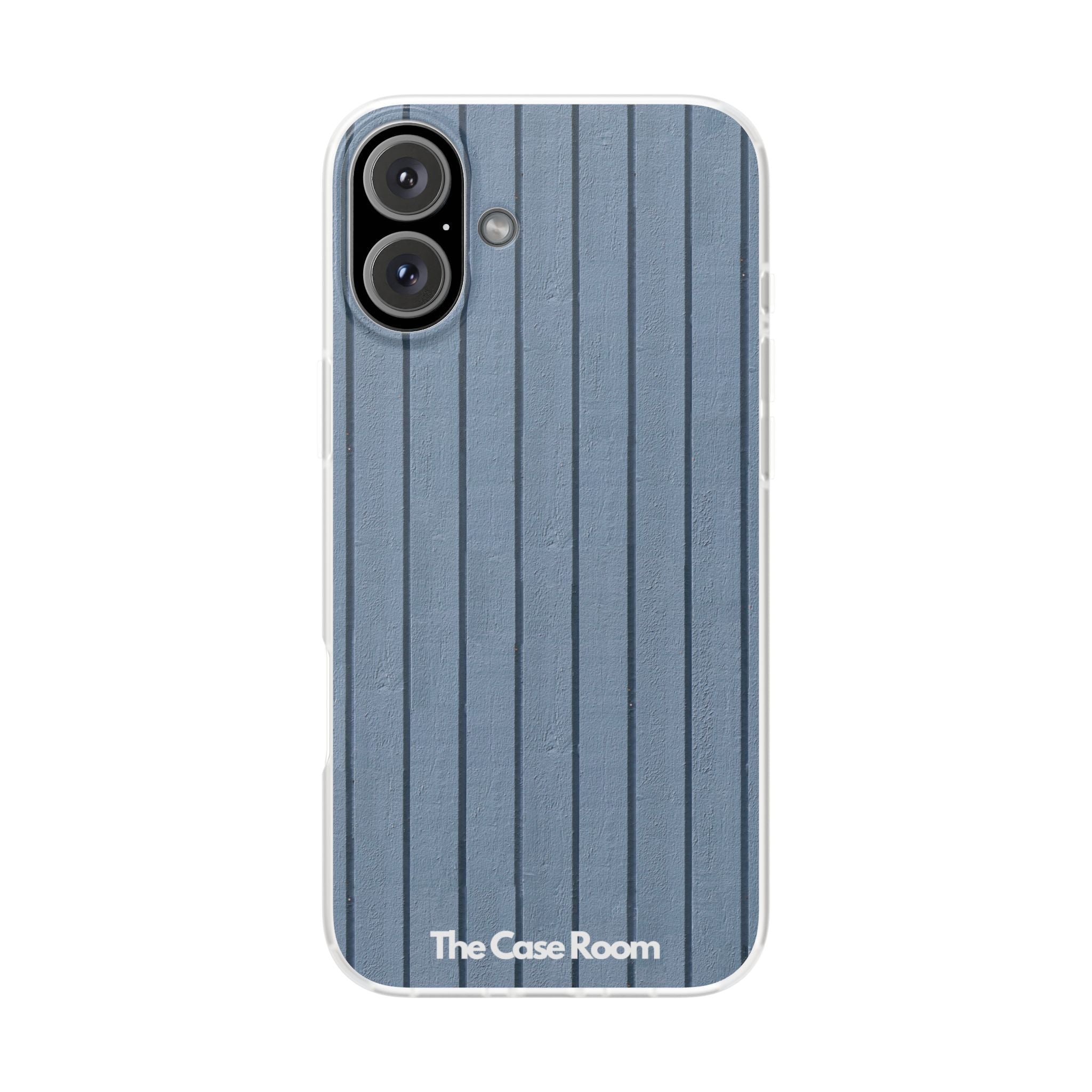 Rustic Wood Panel (Blue) Phone Case - iPhone 17/16/15 & Samsung A24