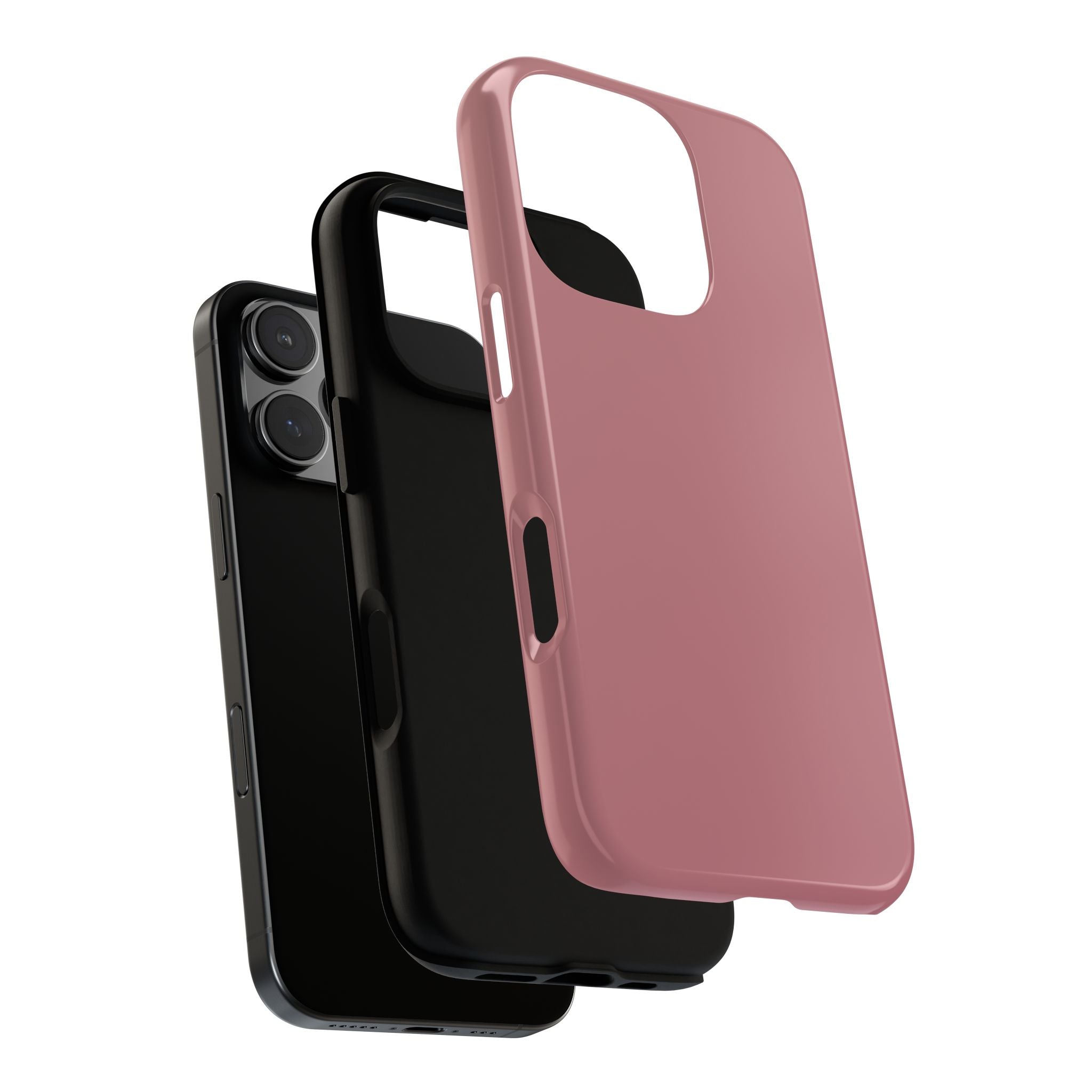 Tough iPhone Case (Rose Matte/Glossy) - Shockproof Durable Protective Cover