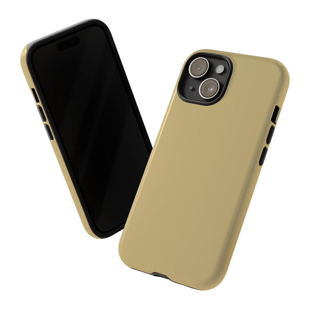 Tough iPhone Case (Gold Matte/Glossy) - Shockproof Durable Protective Cover