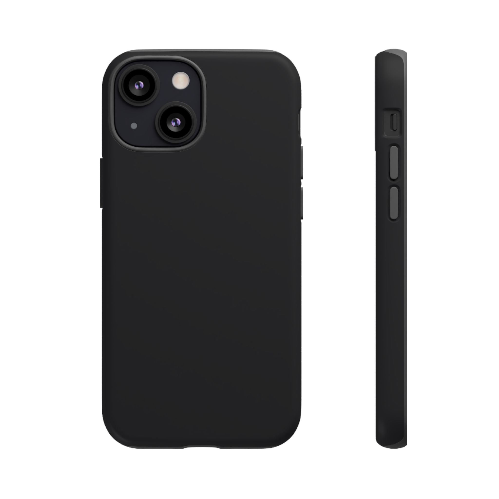 Tough iPhone Case (Space Black Matte/Glossy) - Shockproof Durable Protective Cover