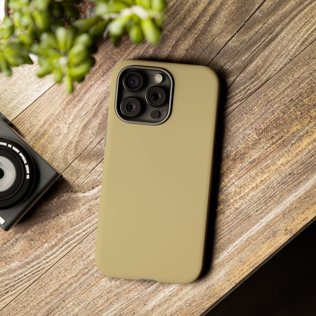 Tough iPhone Case (Gold Matte/Glossy) - Shockproof Durable Protective Cover
