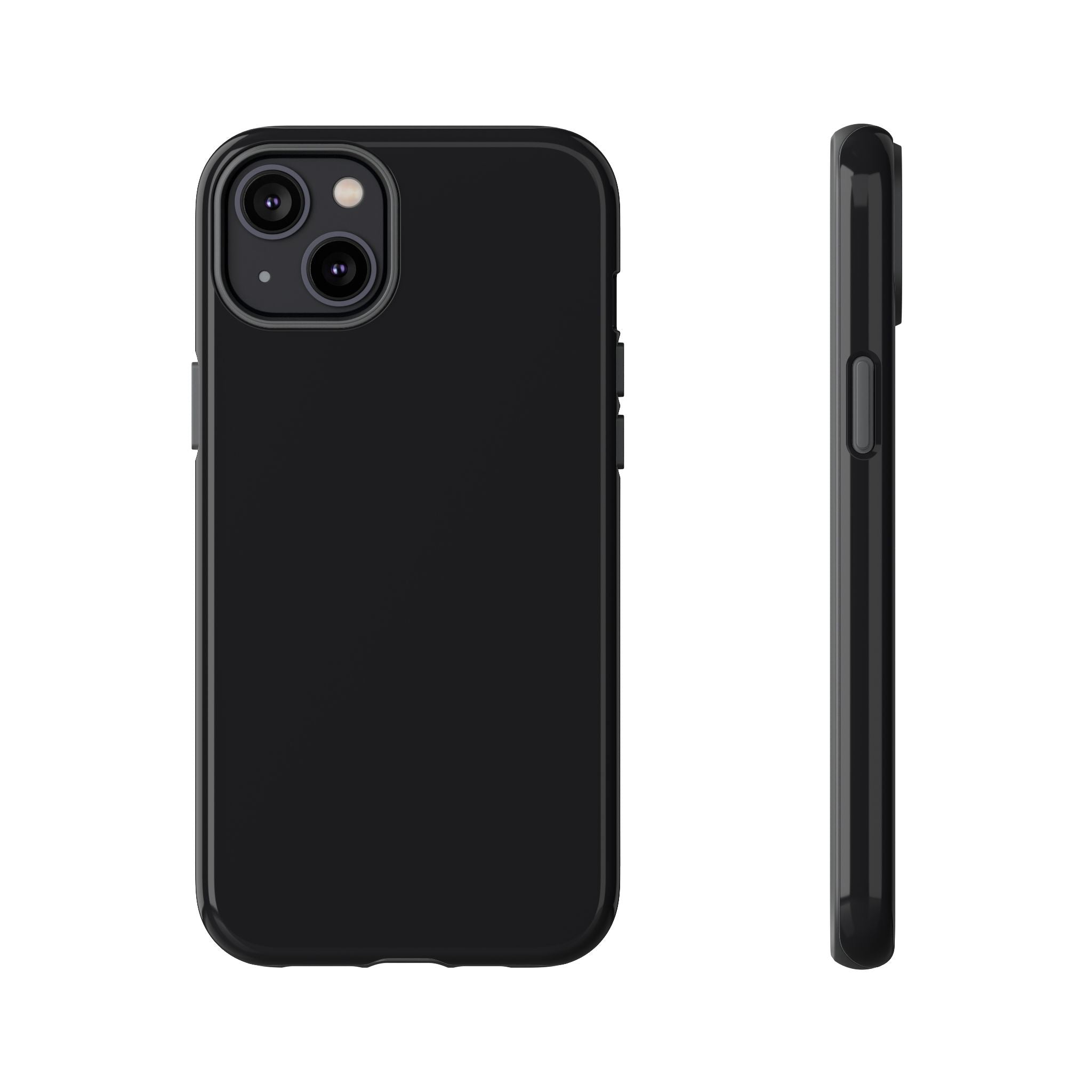 Tough iPhone Case (Space Black Matte/Glossy) - Shockproof Durable Protective Cover