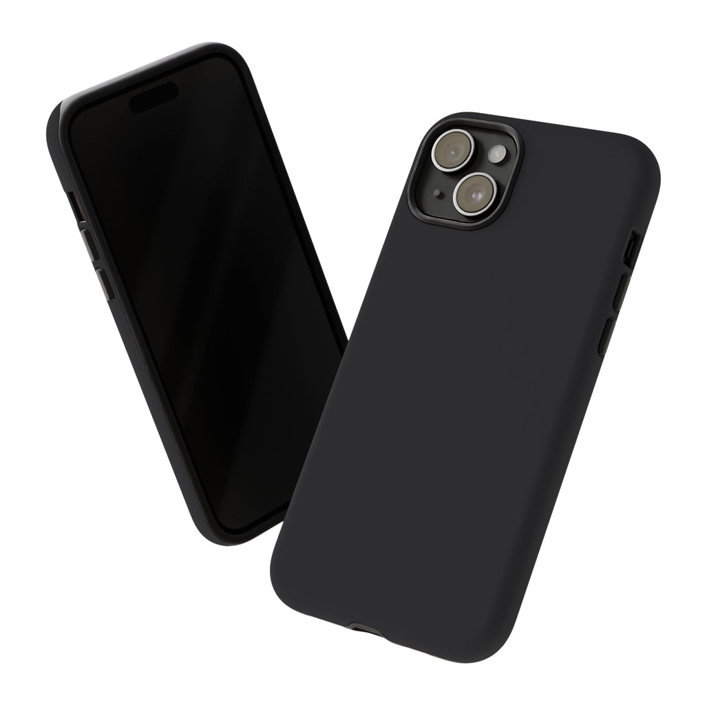Tough iPhone Case (Space Black Matte/Glossy) - Shockproof Durable Protective Cover