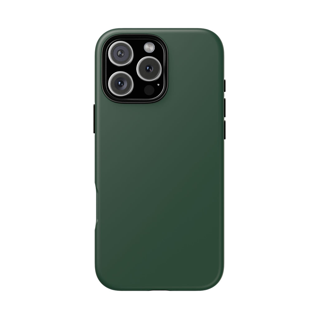 Tough iPhone Case (Green Matte/Glossy) - Shockproof Durable Protective Cover
