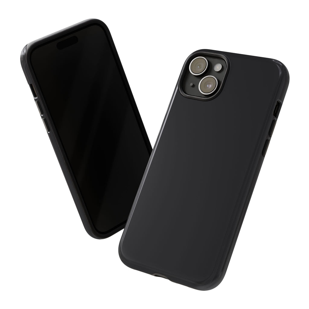 Tough iPhone Case (Space Black Matte/Glossy) - Shockproof Durable Protective Cover