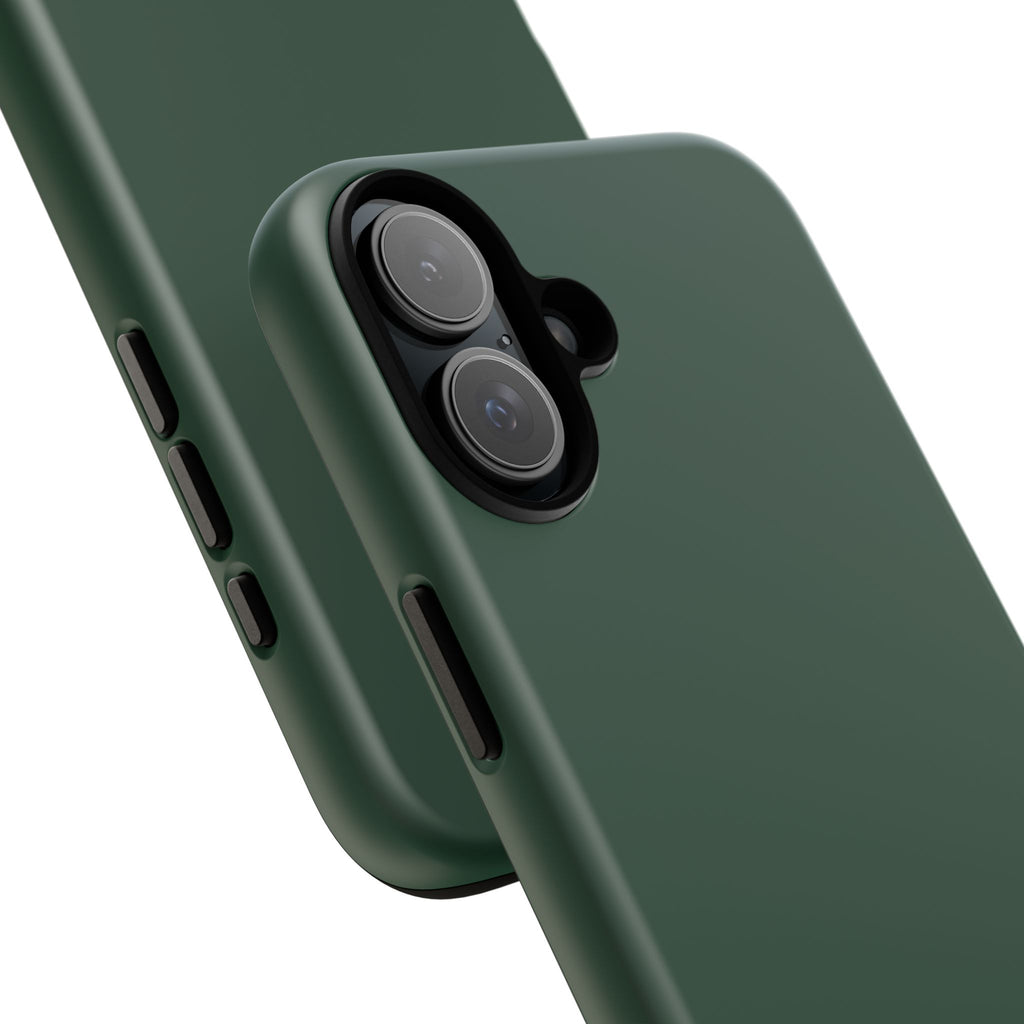 Tough iPhone Case (Green Matte/Glossy) - Shockproof Durable Protective Cover