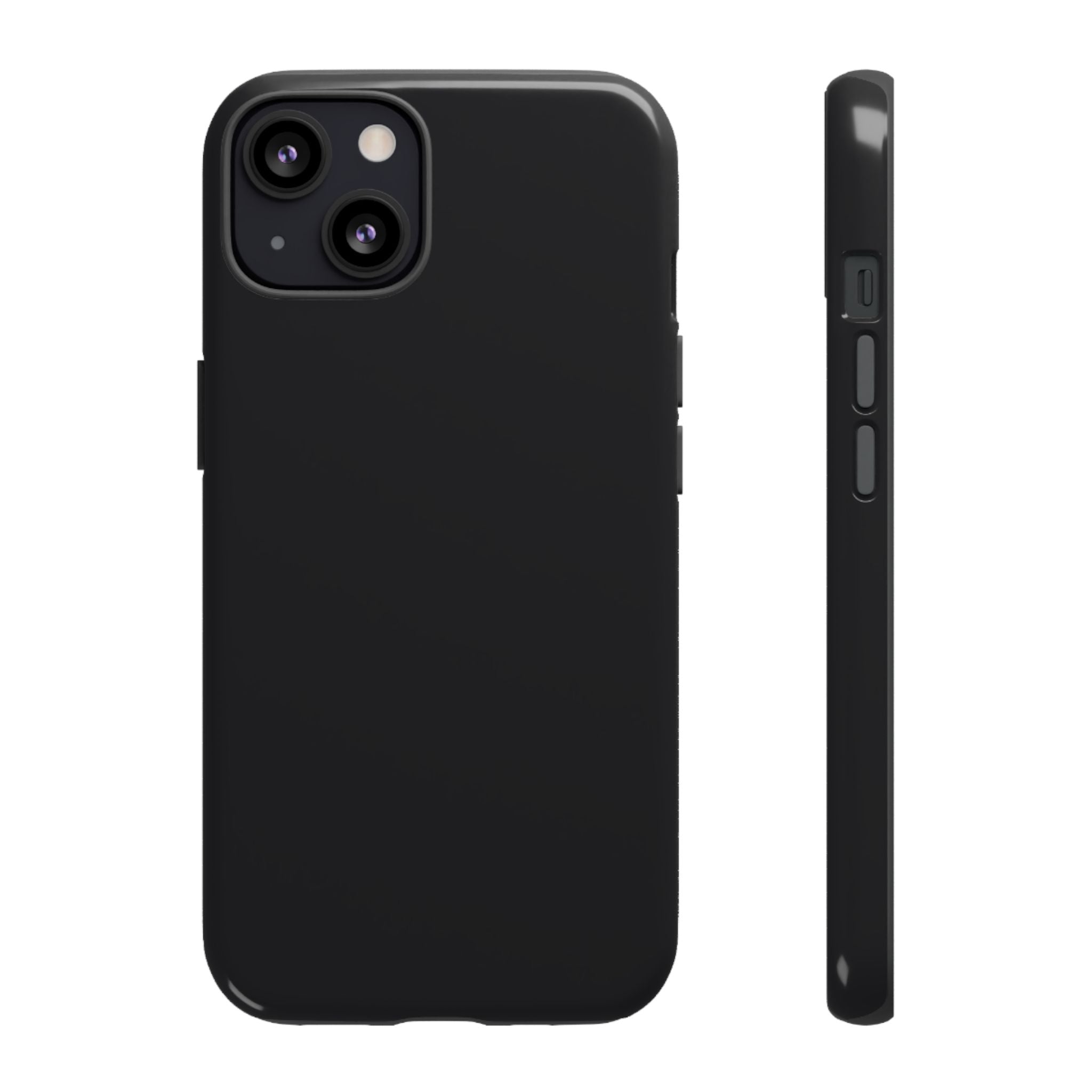 Tough iPhone Case (Space Black Matte/Glossy) - Shockproof Durable Protective Cover