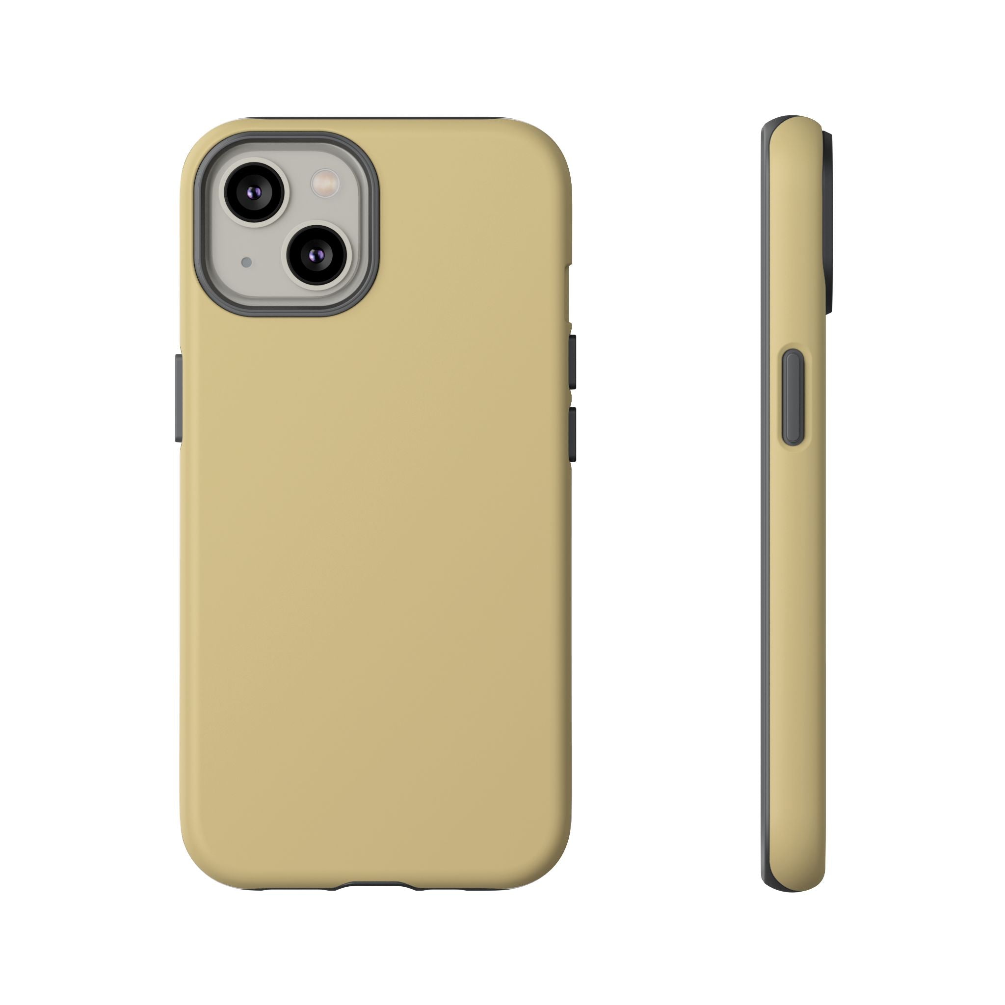 Tough iPhone Case (Gold Matte/Glossy) - Shockproof Durable Protective Cover