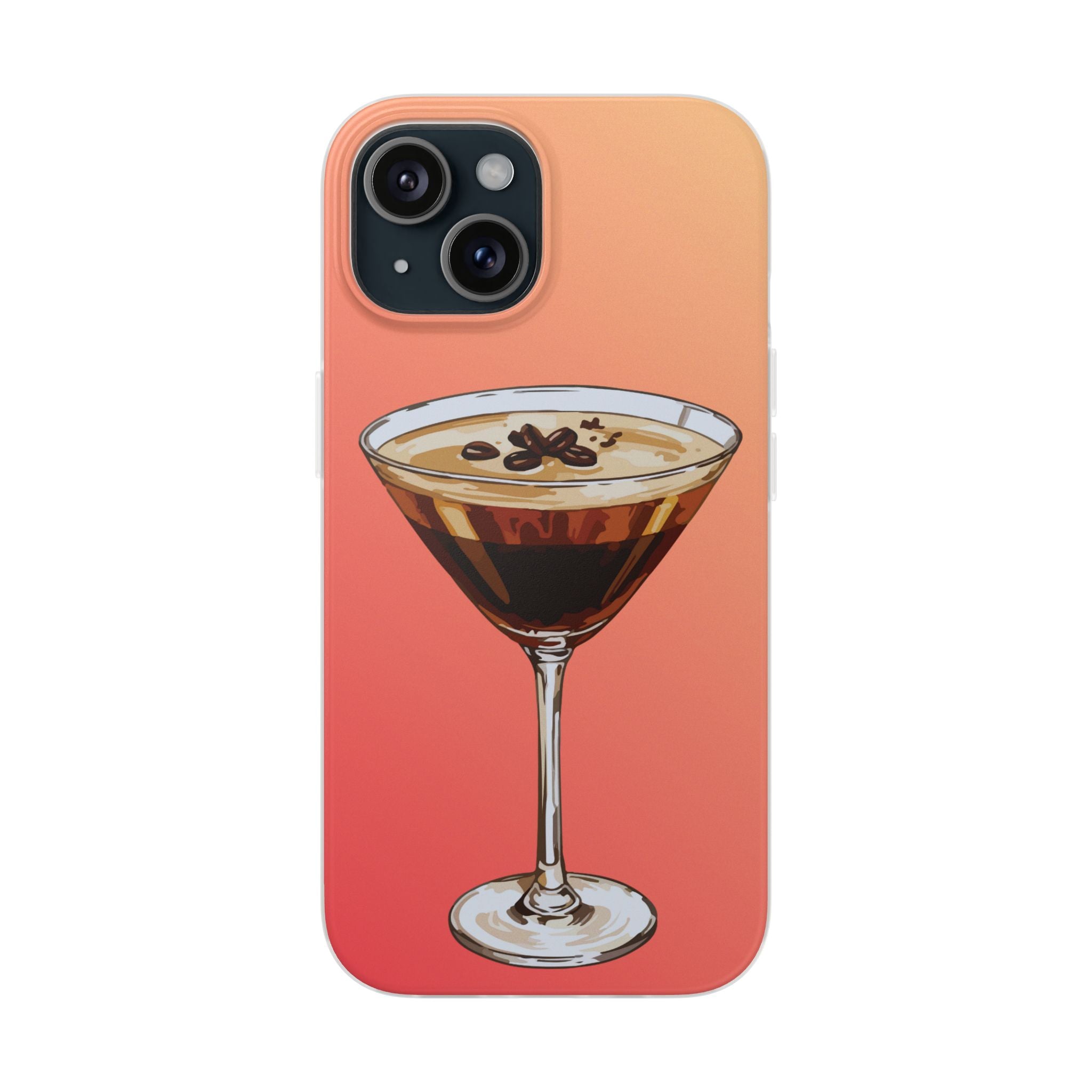 Espresso Martini Phone Case (Sunrise) - Stylish Cocktail iPhone 17/16/15 & Samsung A24