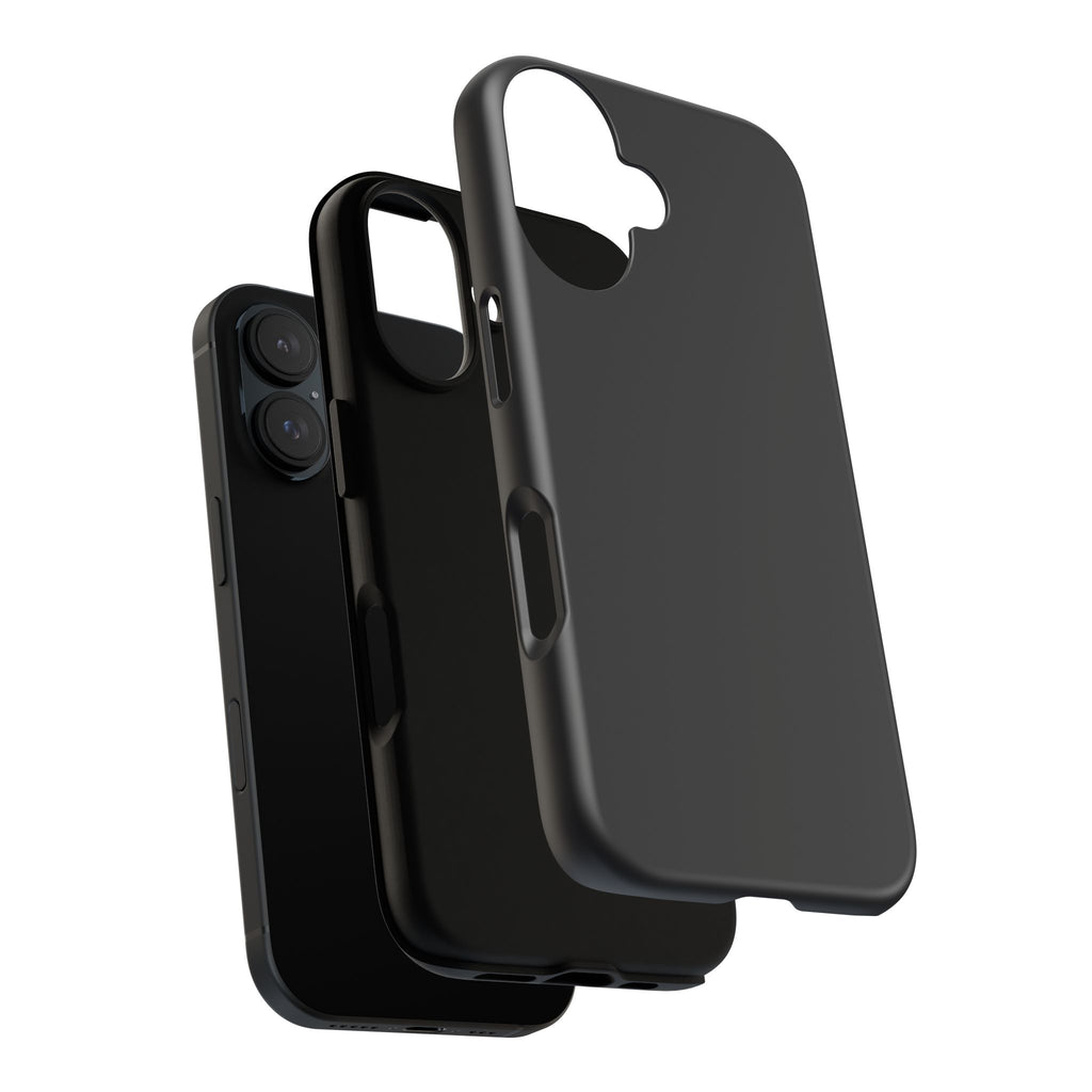 Tough iPhone Case (Space Black Matte/Glossy) - Shockproof Durable Protective Cover