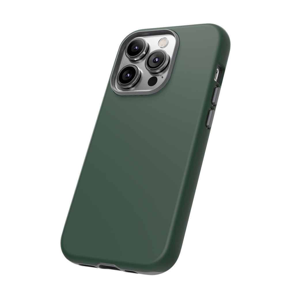 Tough iPhone Case (Green Matte/Glossy) - Shockproof Durable Protective Cover