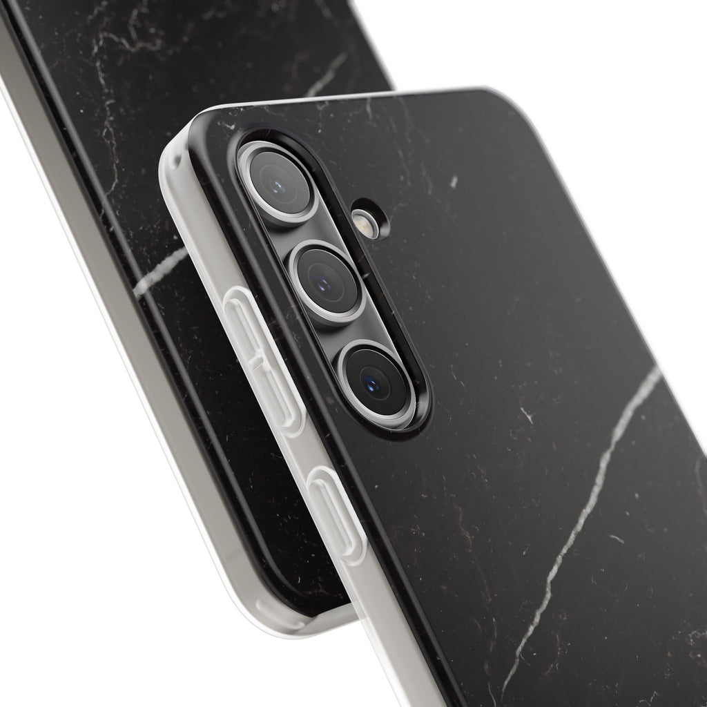 Black Marble Phone Case - iPhone 17/16/15 & Samsung A24