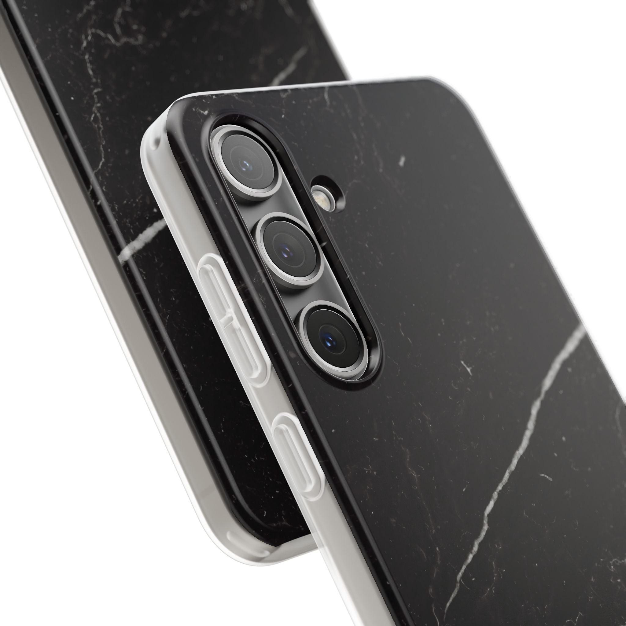 Black Marble Phone Case - iPhone 17/16/15 & Samsung A24