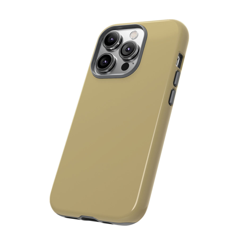 Tough iPhone Case (Gold Matte/Glossy) - Shockproof Durable Protective Cover