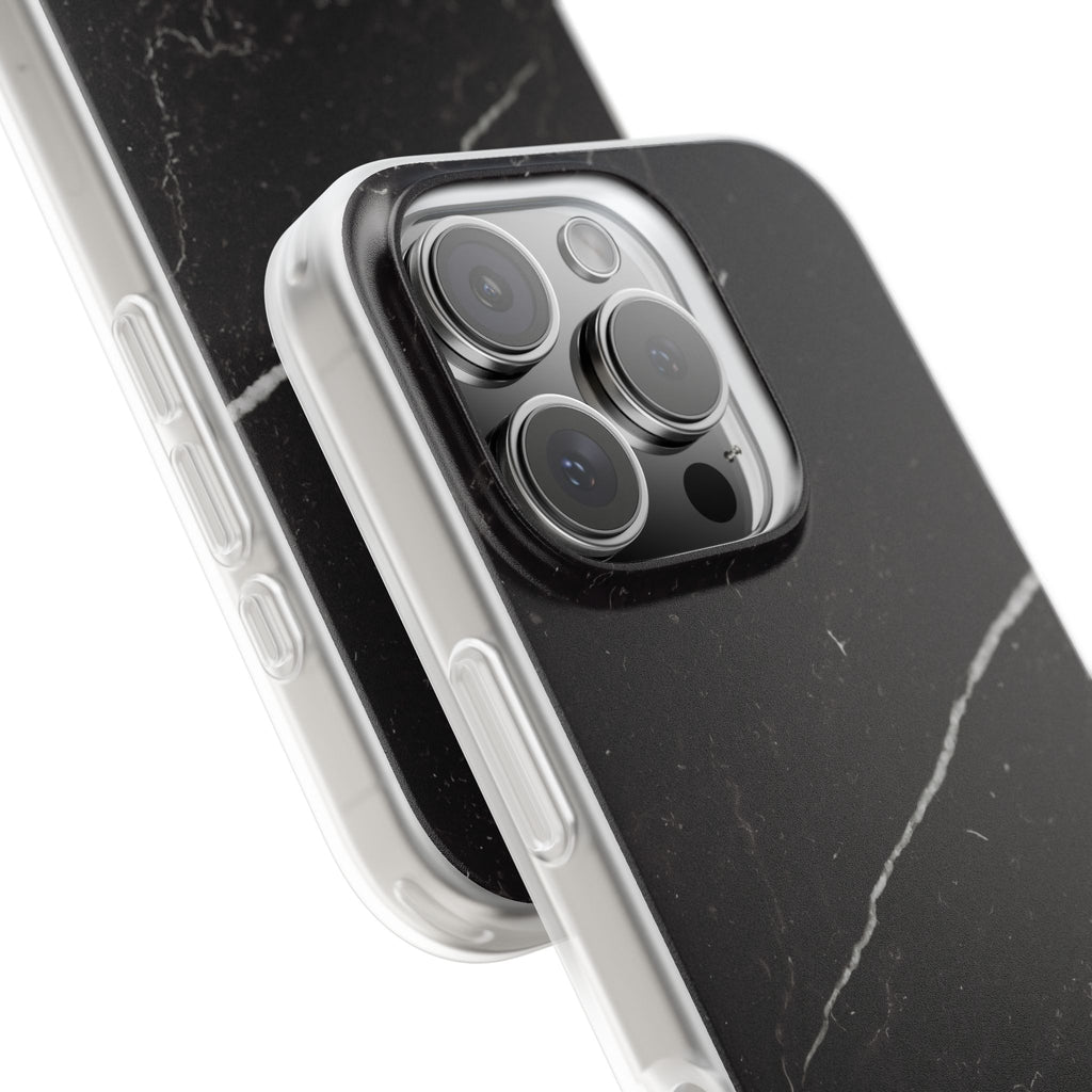 Black Marble Phone Case - iPhone 17/16/15 & Samsung A24